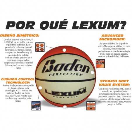Balón baloncesto baden nº 6 piel lexum