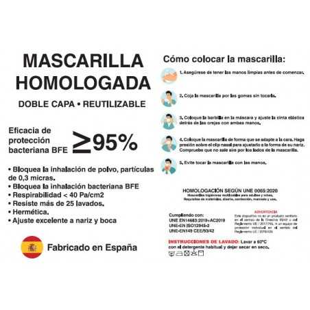 Mascarilla de pato homologada fabricación especial