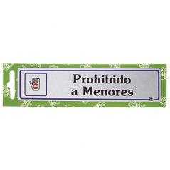 Rotulo "prohibido a menores"