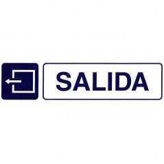 Rotulo adhesivo 250x63 mm. salida