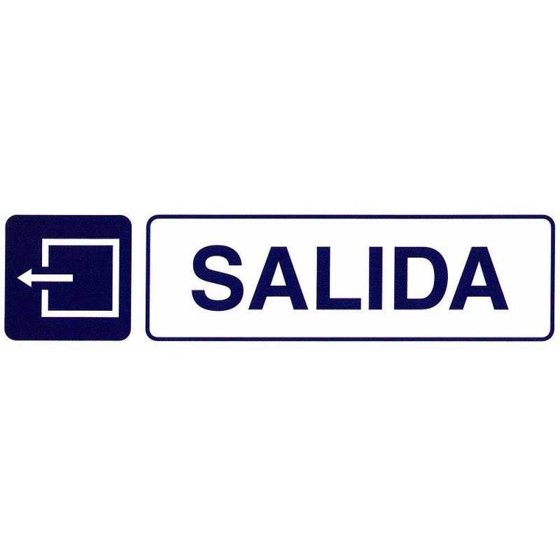Rotulo adhesivo 250x63 mm. salida