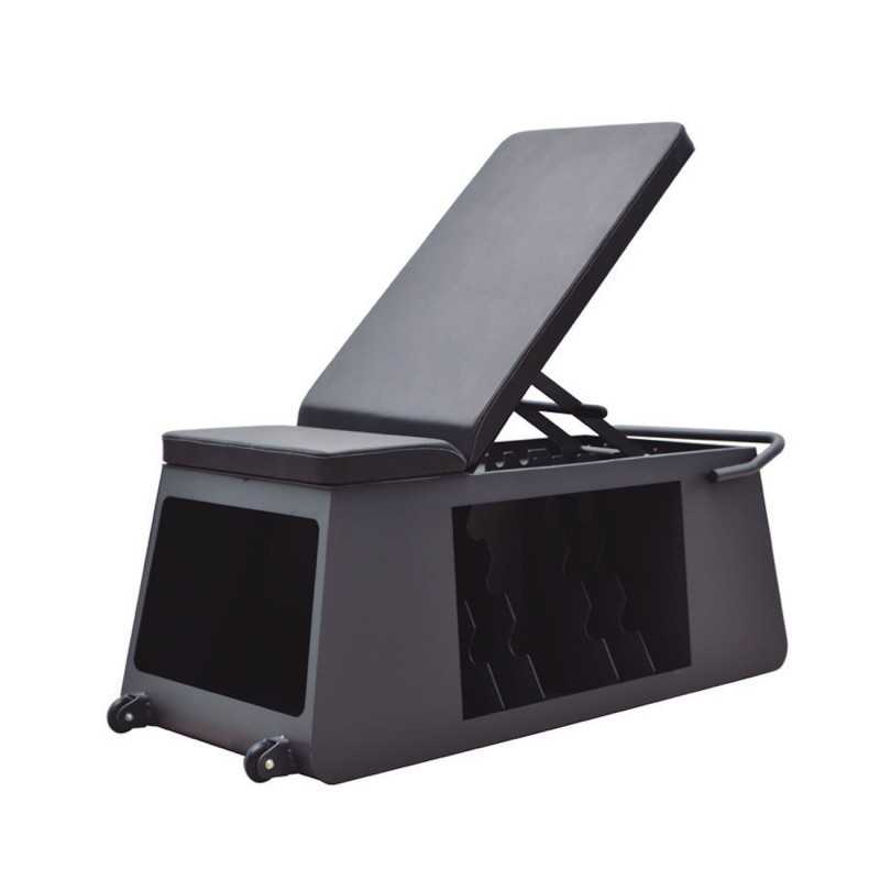 Banco con almacenamiento trap bench