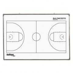 Pizarra magnética cerco de aluminio 60 x 90 cm baloncesto