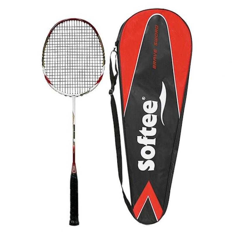 Raqueta badmintón softee '10k' rojo/blanco