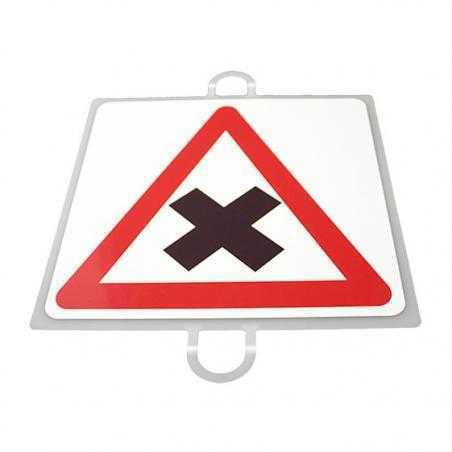 Panel de señalización tráfico de peligro nº 3 (intersección)