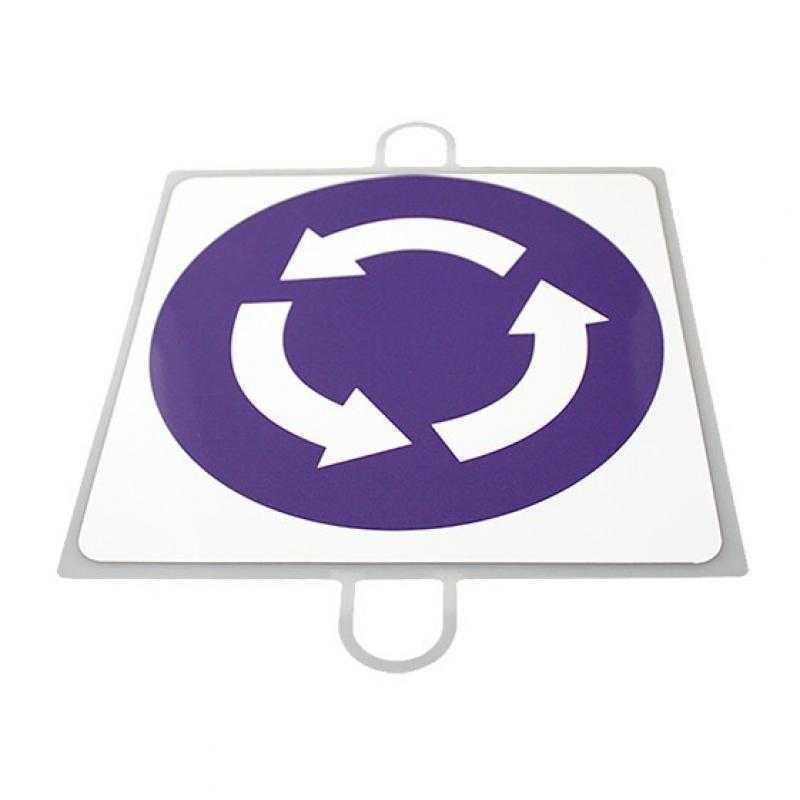 Panel de señalización tráfico de obligación nº 4 (intersección)