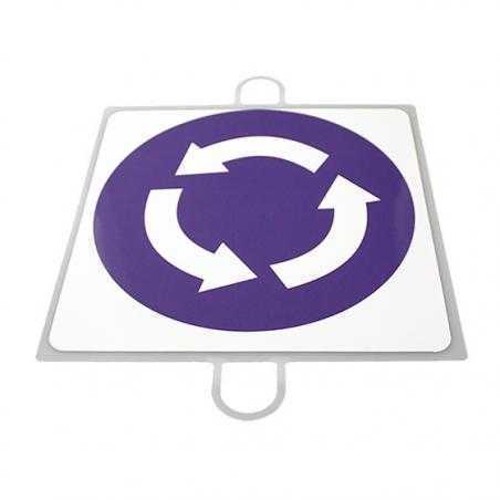 Panel de señalización tráfico de obligación nº 4 (intersección)