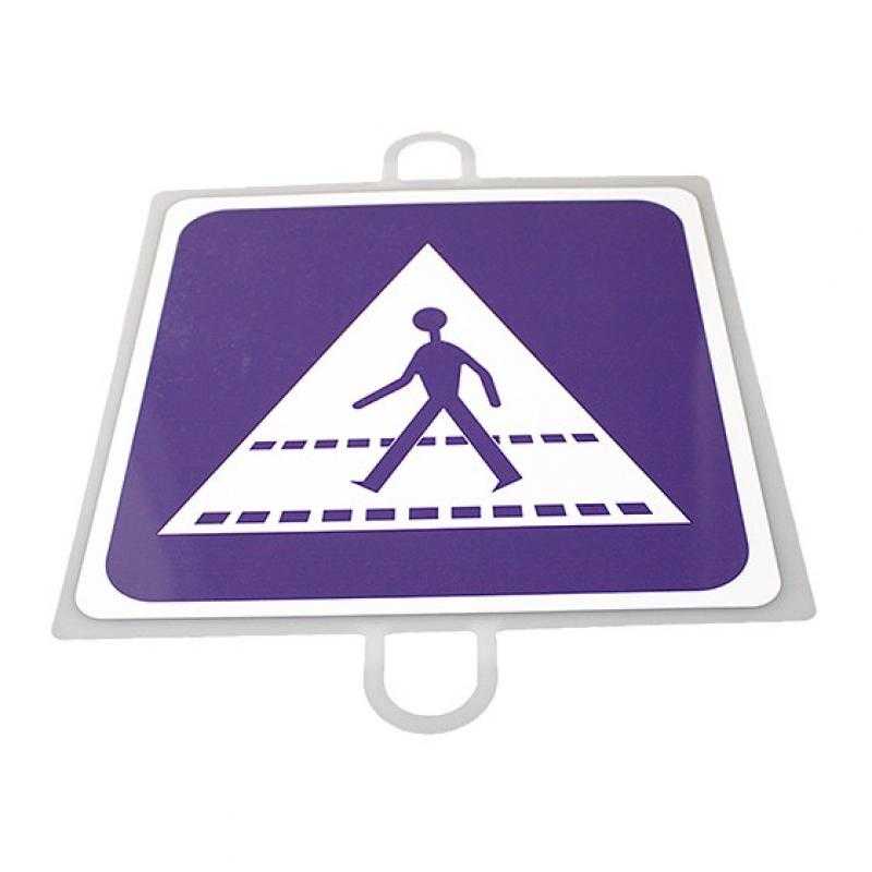 Panel de señalización tráfico de indicación nº 3 (paso peatones)