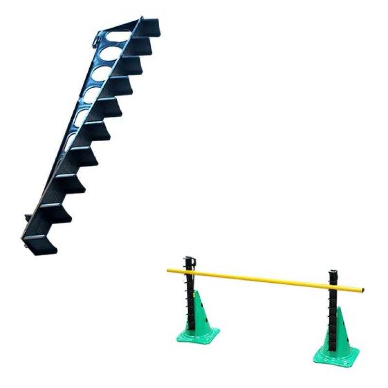 Regla con acople para cono de 32, 40 y 50 cm con soporte para pica y aro