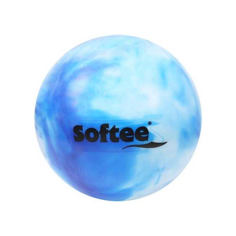 Pelota rítmica nacarada junior blanco/azul
