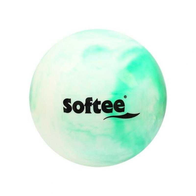 Pelota rítmica nacarada junior blanco/verde