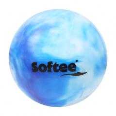 Pelota rítmica nacarada senior blanco/azul
