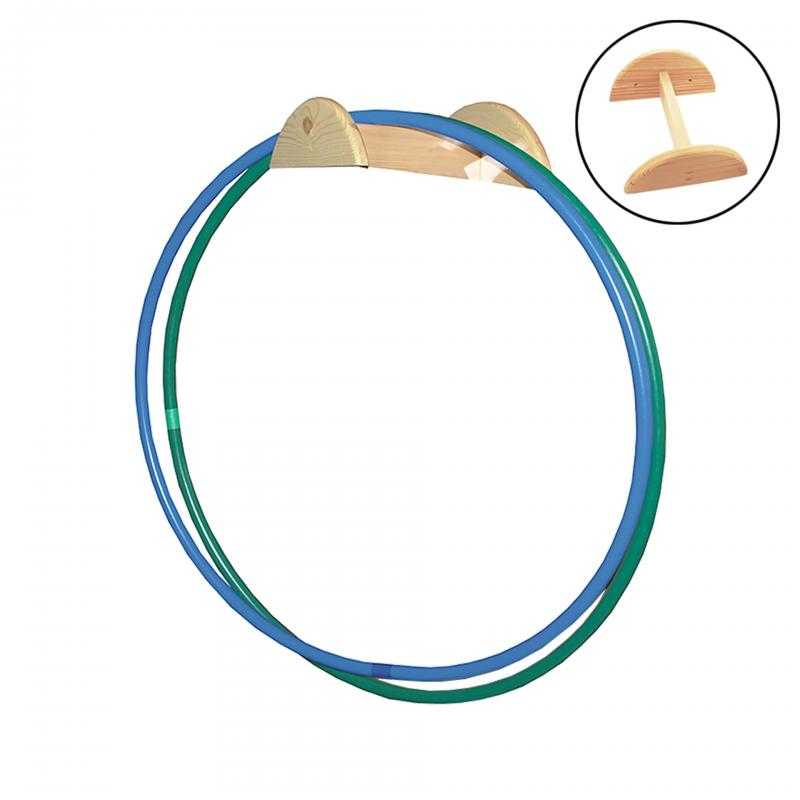 Soporte madera para aros/cuerdas