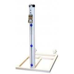 Juego postes tenis trasladables aluminio ø 90 mm
