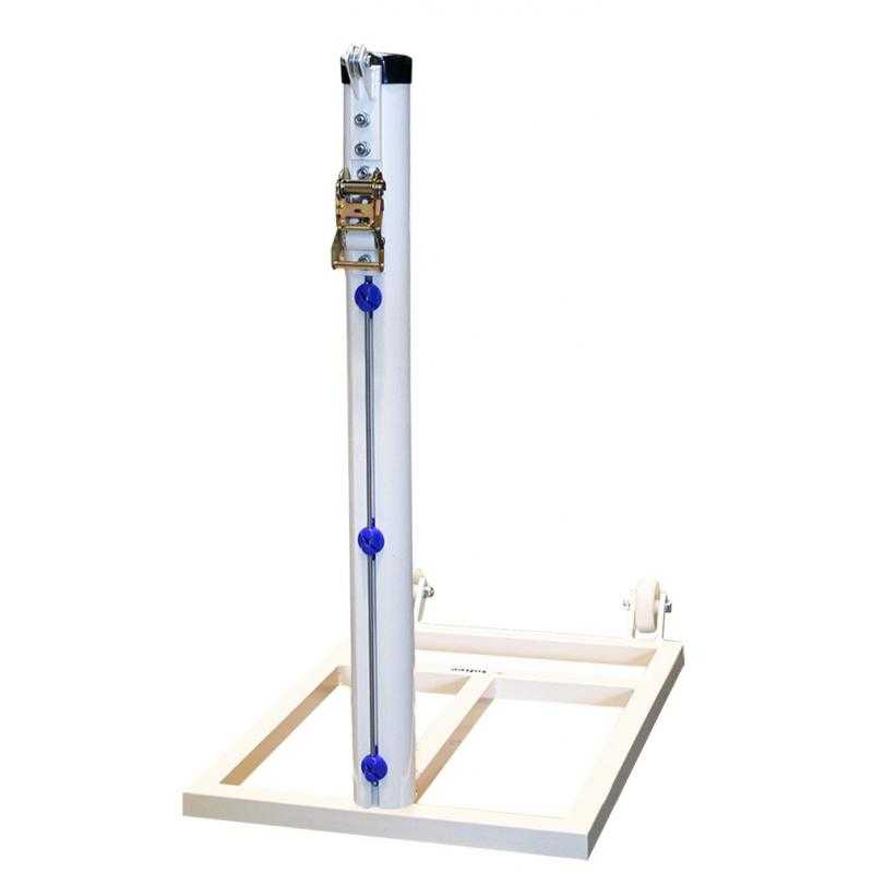 Juego postes tenis trasladables aluminio ø 90 mm
