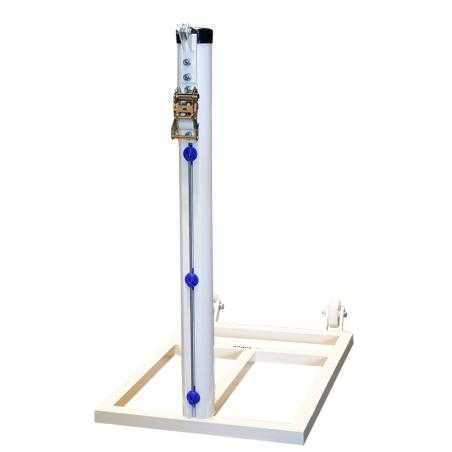 Juego postes tenis trasladables aluminio ø 90 mm