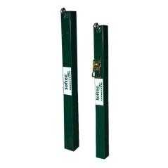 Juego postes de pádel fijos cuadrados 80x 80 mm