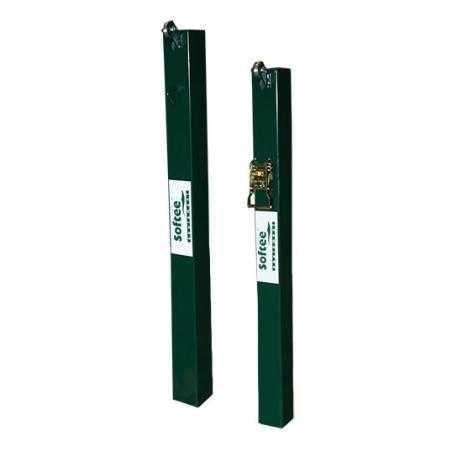 Juego postes de pádel fijos cuadrados 80x 80 mm