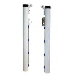 Juego postes pádel aluminio ø 90 mm fijos