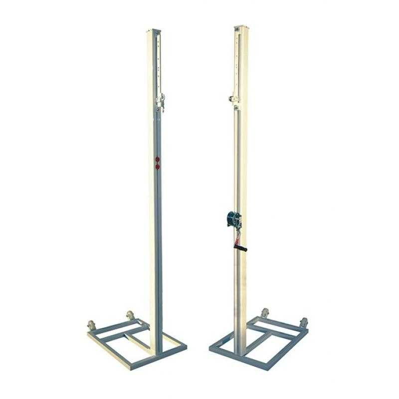Juego postes voleibol trasladables aluminio ø 90 mm