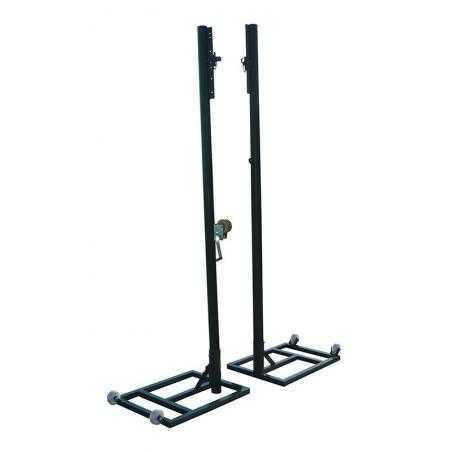 Juego postes voleibol metálicos ø 80 mm trasladables