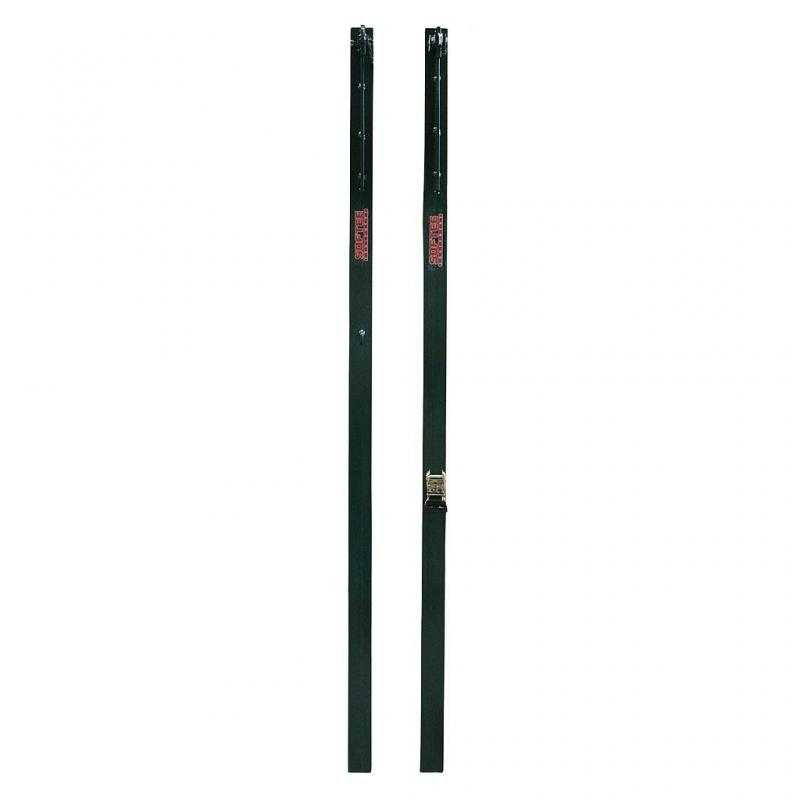 Juego postes de voleibol metálicos cuadrados 80x80 mm fijos