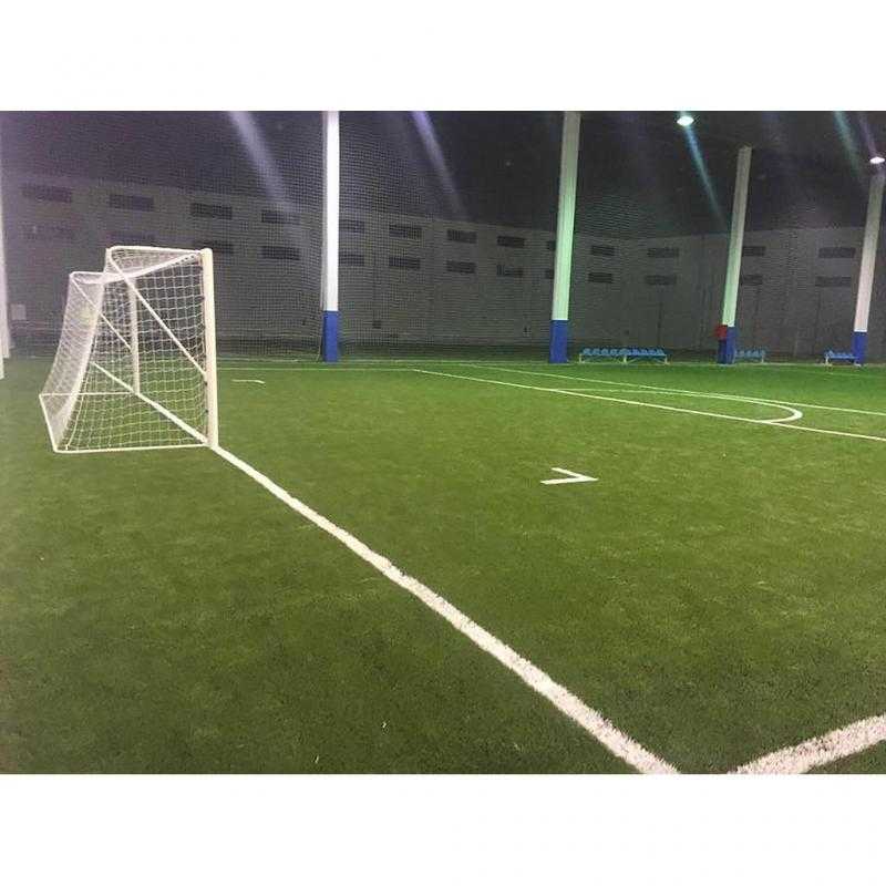 Juego porterías fútbol 11 metálicas fijas tubo 100 mm reglamentarias