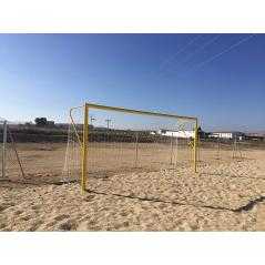Juego porterías fútbol-playa metálicas 100 mm