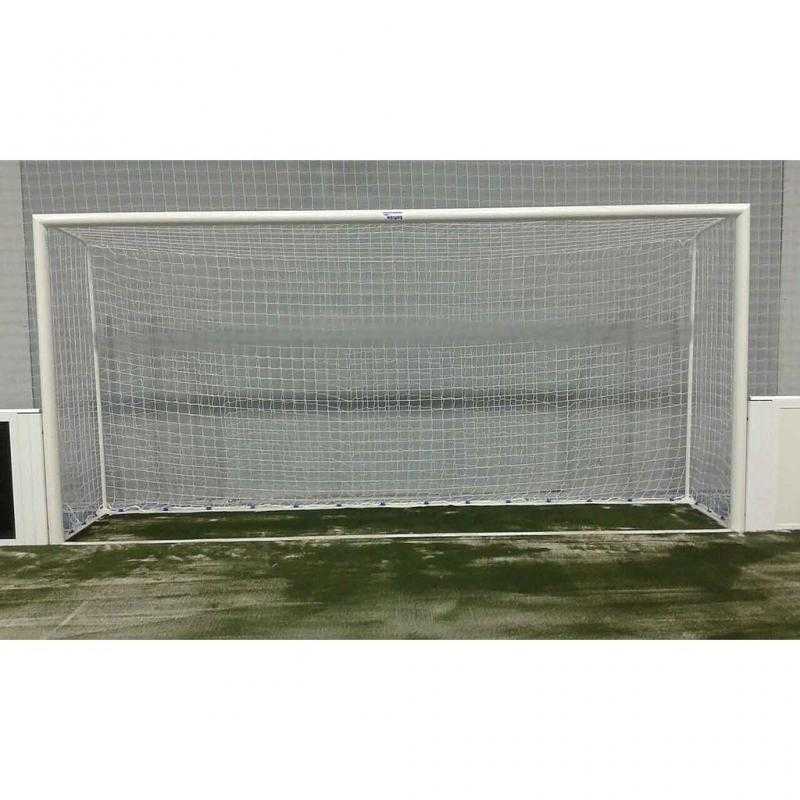 Juego porterías futbol indoor aluminio trasladables tubo 90 mm