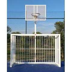 Juego porterías fútbol sala/balonmano - canasta basket antivandálica