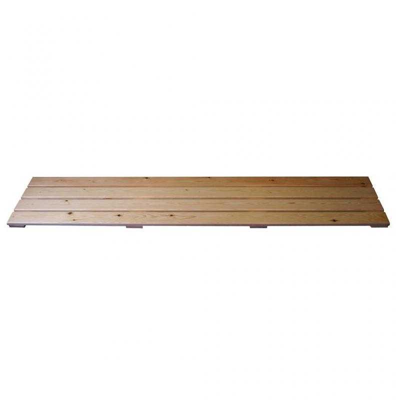 Parrilla madera reposapies de 1,5 mt