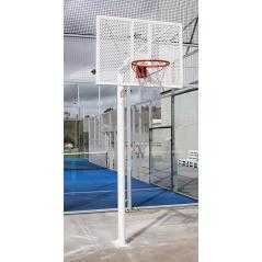 Juego canastas antivandálicas minibasket new tubo 114 mm lacada -incluye aros, redes y tableros-
