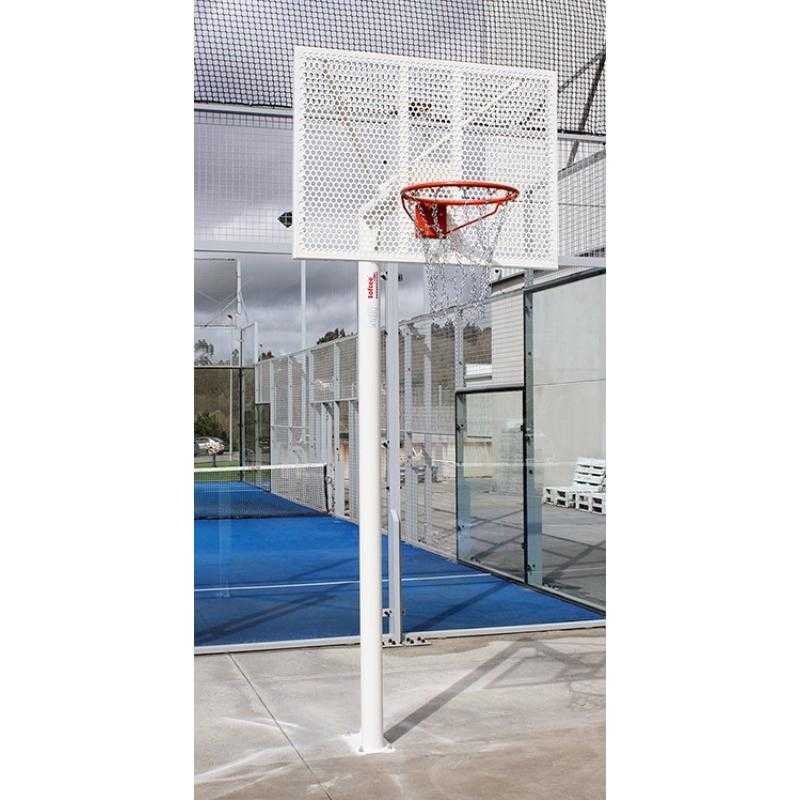 Juego canastas antivandálicas minibasket new tubo 114 mm lacada -incluye aros, redes y tableros-