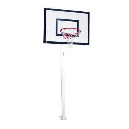 Juego canastas minibasket deluxe monotubo tubo 100 fjas con base para anclaje -sin tablero ni aro-