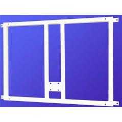 Soporte metálico para sujeción tablero y aro minibasket a la pared