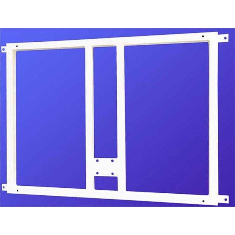 Soporte metálico para sujeción tablero y aro minibasket a la pared