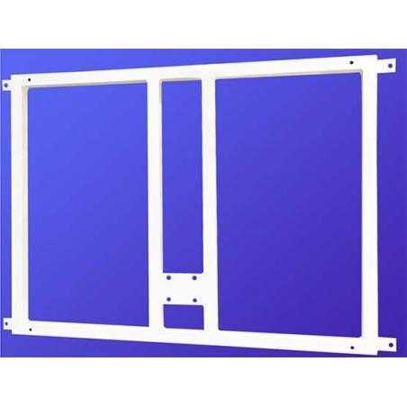 Soporte metálico para sujeción tablero y aro minibasket a la pared
