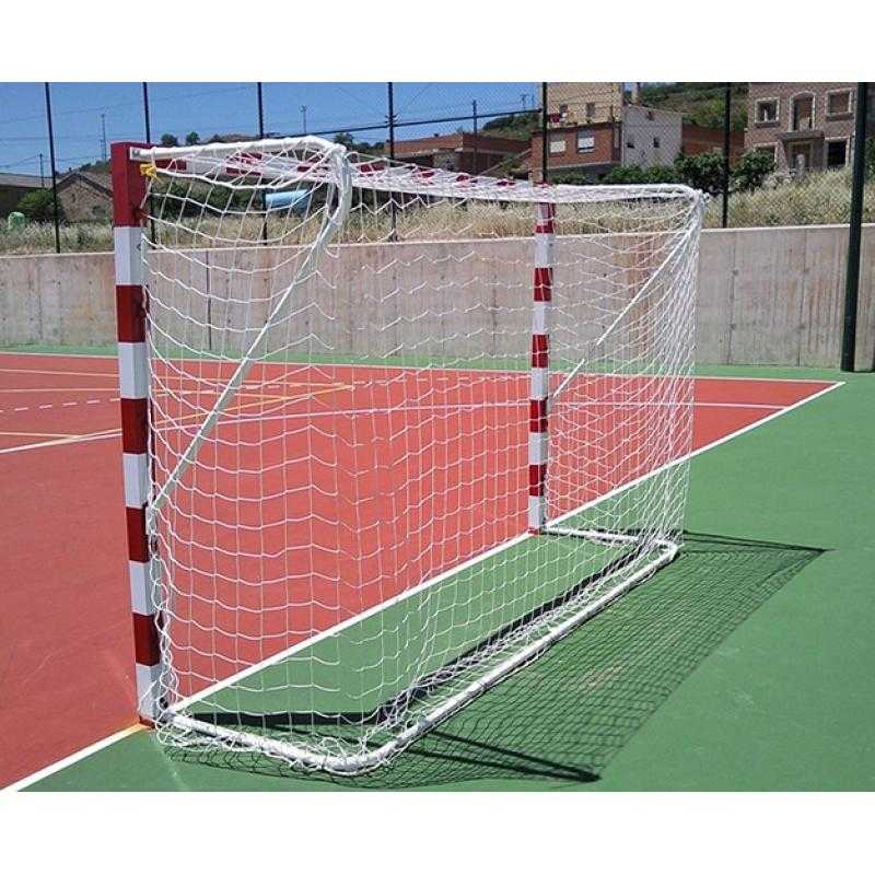 Juego redes fútbol sala/balonmano 4 mm línea premium