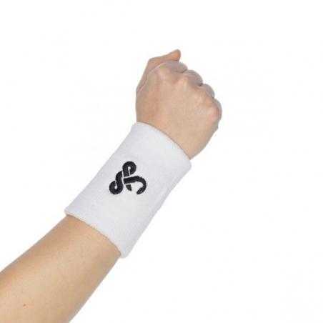 Pack vibor-a 2 muñequeras 12 cm blanco