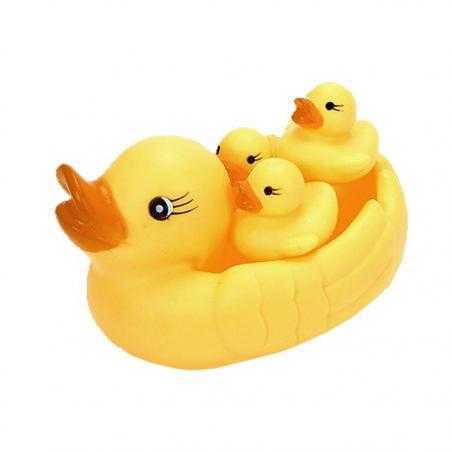 Familia de patos de goma