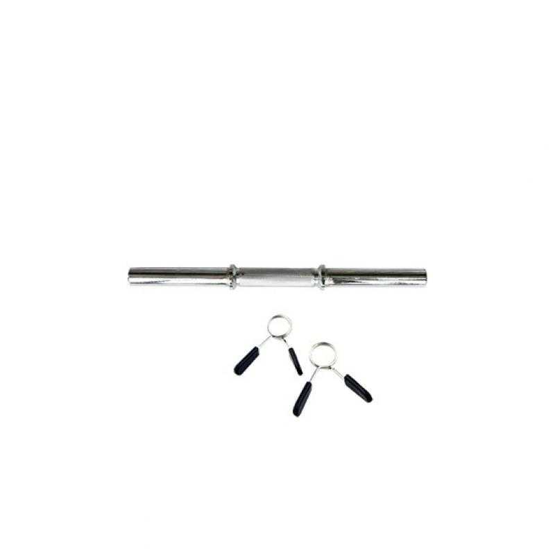 Barra mancuerna 36 cm con fijaciones muelle