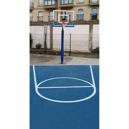 Juego protección postes basket/ minibasket monotubo 80x80 mm