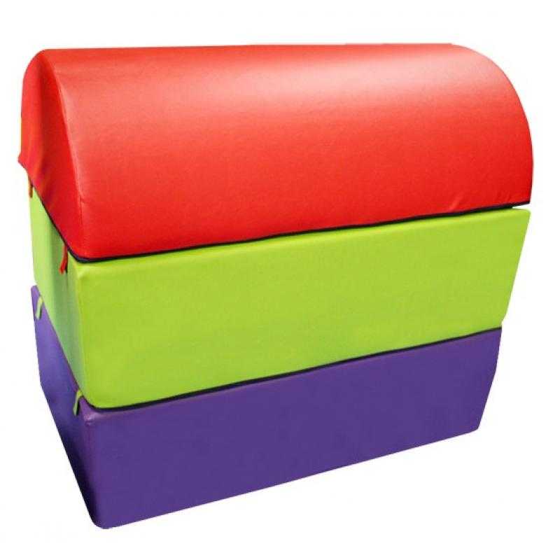 Plinton desmontable curvo de espuma -tres piezas- 100 x 60 x 90 cm