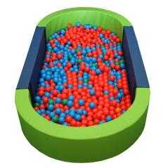 Piscina ovalada llenado pelotas, 300 x 150 x 40 cm alto x 15 cm ancho