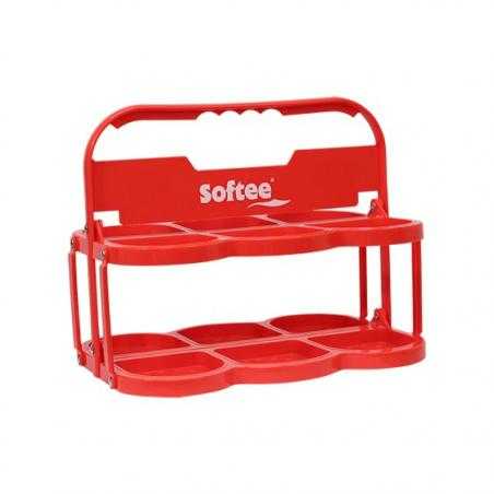 Portabotellas plegable deluxe para 6 botellas
