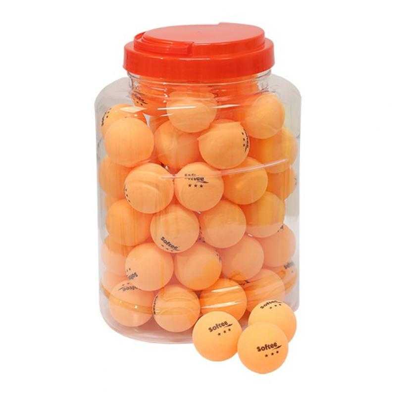 Tarro 60 pelotas tenis de mesa softee 40mm
