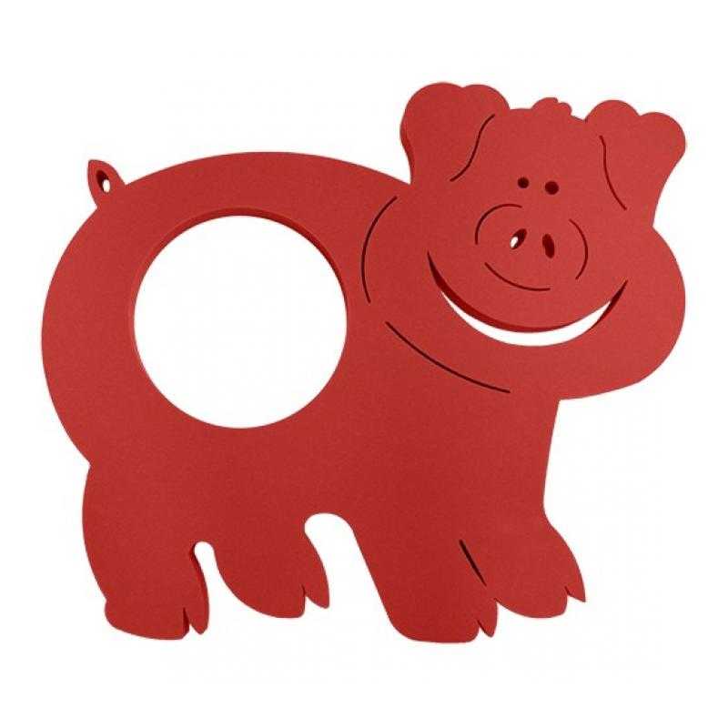 Tapiz con forma de cerdito