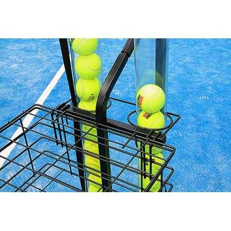 Carro portapelotas tenis / pádel 80 pelotas softee