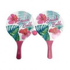 Juego palas playa beach ball flower