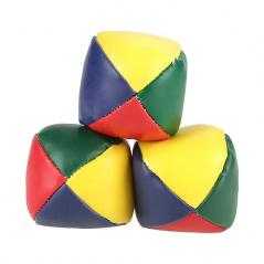 Juego 3 pelotas malabares multicolor